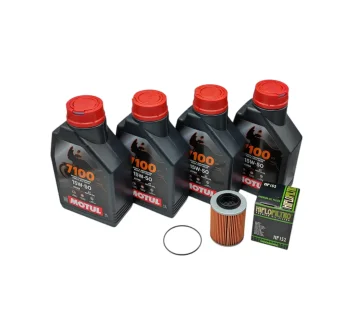 4 Liters Motul 7100 15W50 + Short Filter Kit For RSV/Tuono New/Old