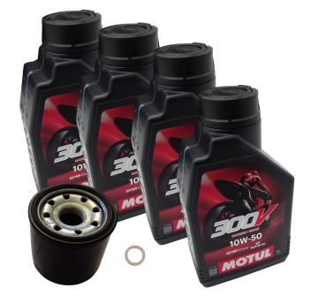 4 Liters Rsv4 Tuono V4 service kit With Motul 300V 10w50