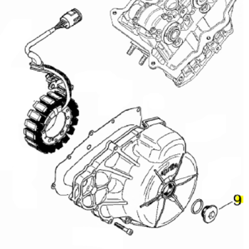 Aluminum Stator Cover Plug for V60 Engine