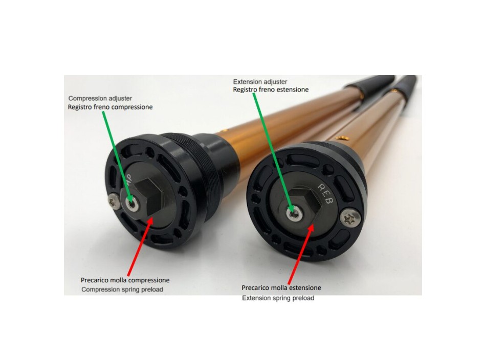 Andreani Rally fork cartridge kit 125/A01 for Tuareg 660