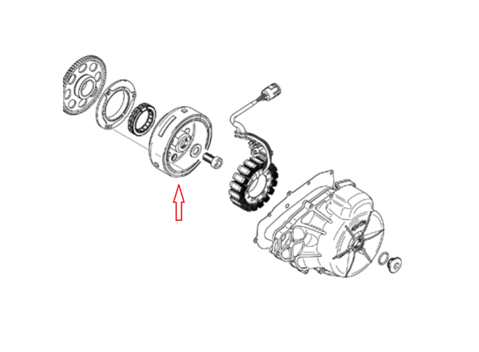 Aprilia Flywheel Puller part no. AP0277730 for V2 - V60 engines