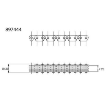 Aprilia Timing Chain 897444 for V4 Engines from 2011