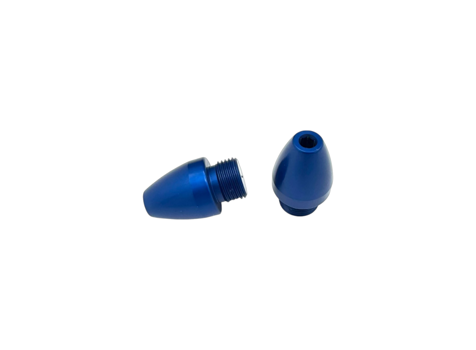 Bar Ends by Dilone Special Parts in Blue Anodized Ergal