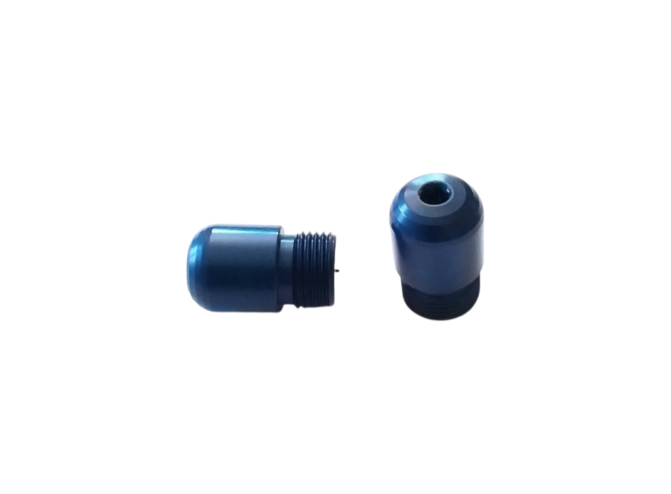 Bar Ends by Dilone Special Parts in Blue Anodized Ergal
