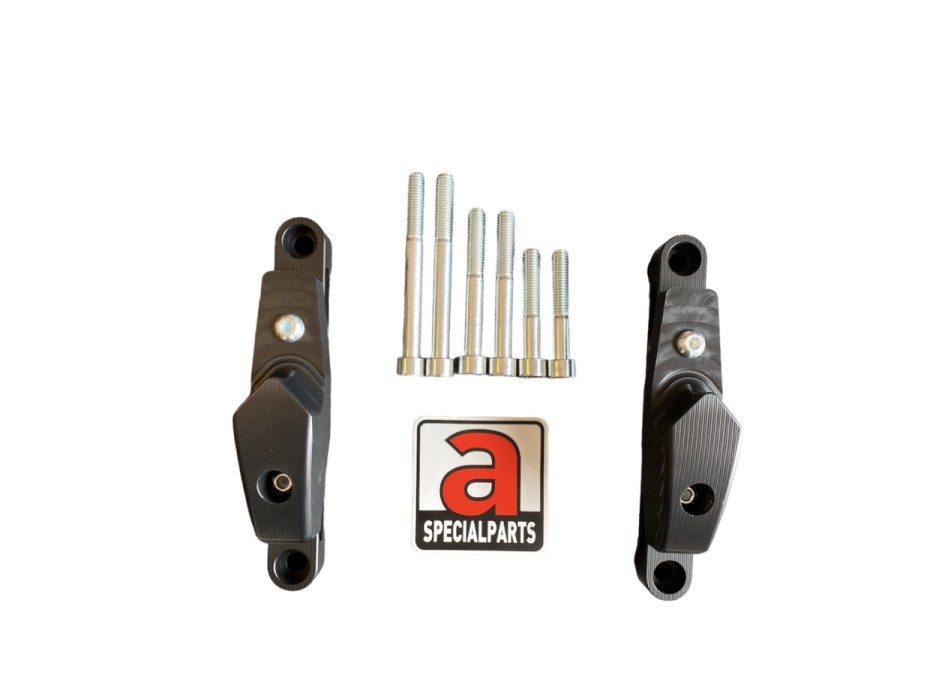 Black Flyhammer Frame Sliders For Rsv4 2009-2020 And all Tuono V4