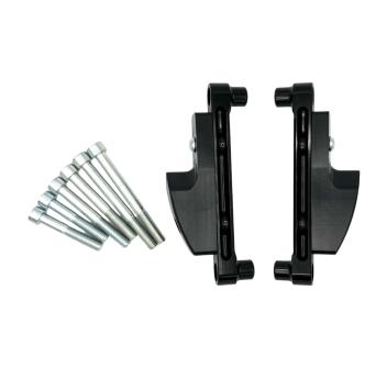 Black Flyhammer Frame Sliders For Rsv4 2009-2020 And all Tuono V4