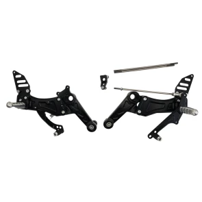 Black FlyHammer Rearsets for RS660 and Tuono 660