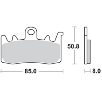Braking 960CM55 Front Brake Pads for RS660, Tuono 660, Tuono V4 2014-2016