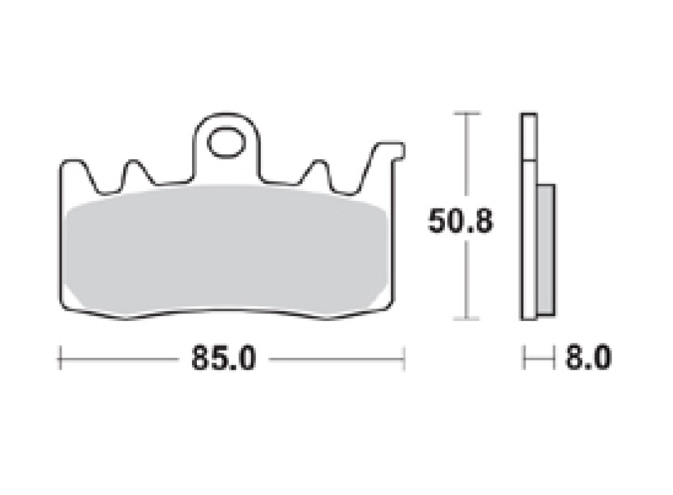 Braking 960CM55 Front Brake Pads for RS660, Tuono 660, Tuono V4 2014-2016