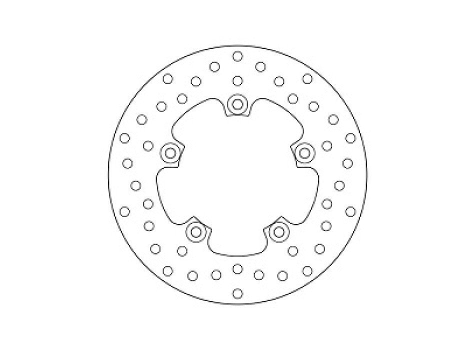 Brembo Fixed Gold Series Rear Brake Disc 68b407g6