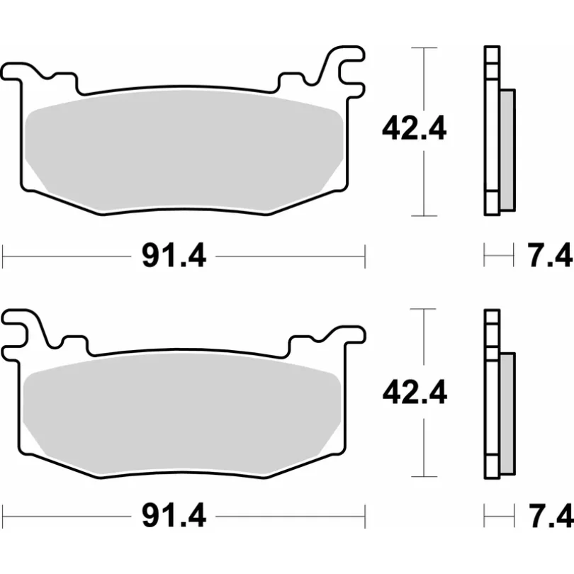 Brembo SR Brake Pads 07BB44SR For Aprilia RSV4 2025 (USA 2026)