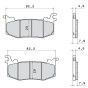 Brembo Z04 Brake Pads part no. 107A48616 - M588Z04 for HYPURE calipers