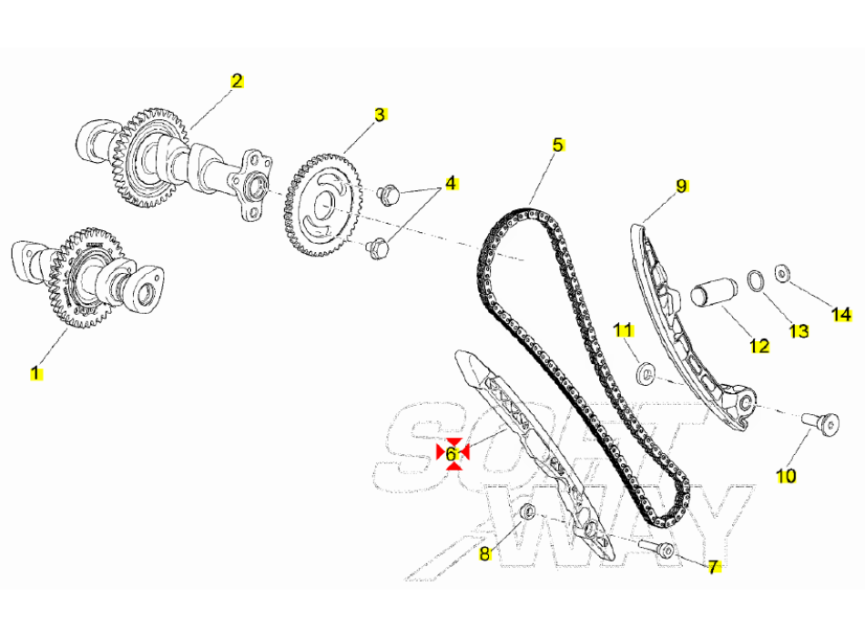 Cam Chain Guide 2a000559