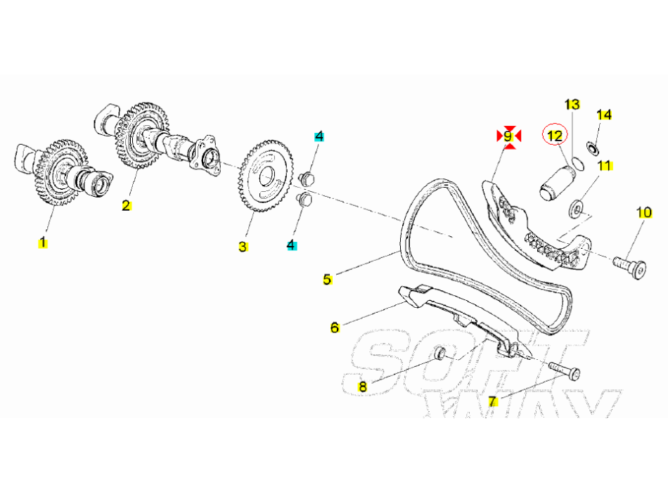 Cam Chain Guide 857539