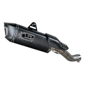 Carbon Slip-On Spark Force Evo part. GAP0408C per Aprilia Rsv4 E Tuono V4 dal 2017