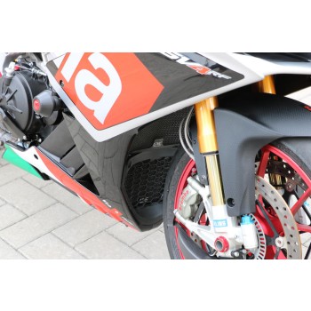 Cnc Racing Radiator Guard part no. RA001B for Rsv4 - Tuono V4