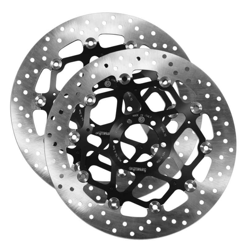 Coppia Dischi Freno Anteriori Brembo Flottanti Serie Oro 320 Mm