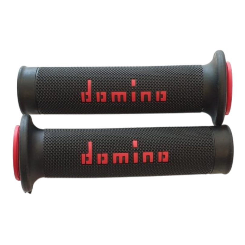 Coppia Manopole Domino Nero/rosso