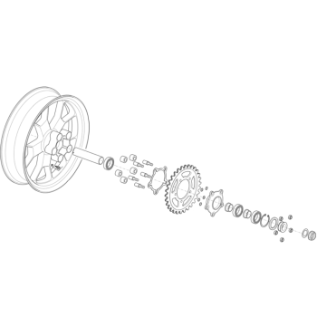 Cush Drive Pin part no. B045033 Original for Early Aprilia Models
