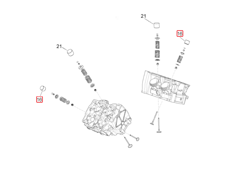 Exhaust calibrated cup 855632