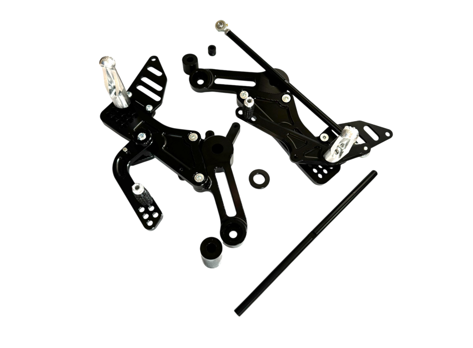 FlyHammer Rearsets For Rs457 Black Anodized