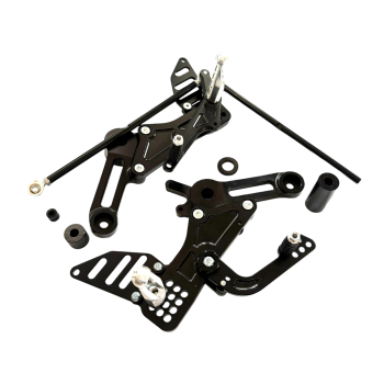 FlyHammer Rearsets For Rs457 Black Anodized