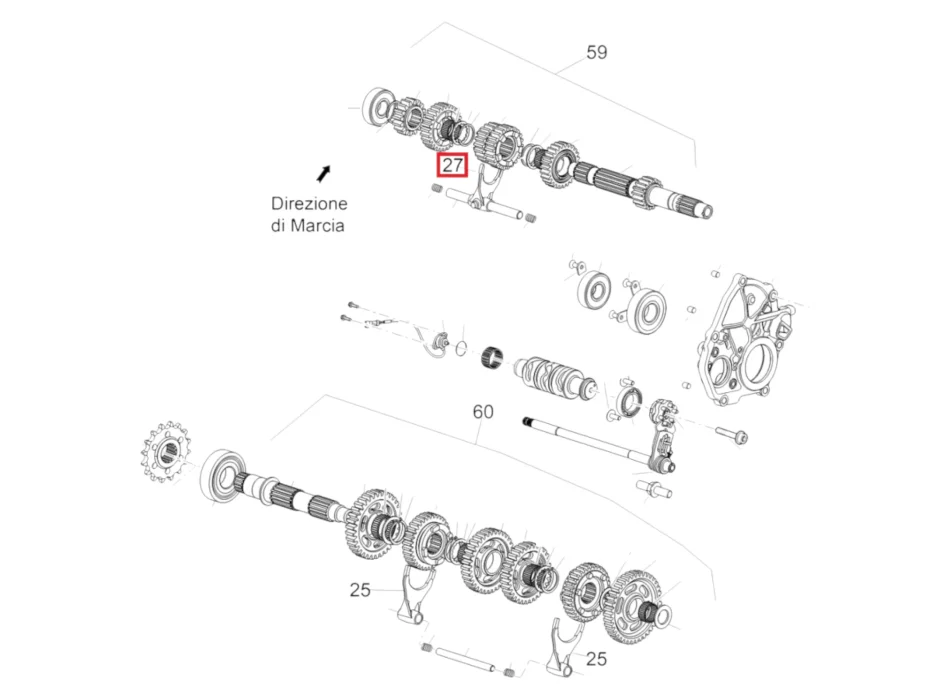 Forcella Cambio Aprilia RSV4 2A000453R