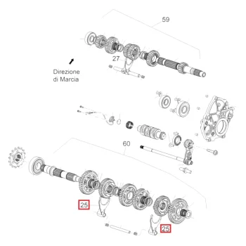 Forcella Cambio Aprilia RSV4 2A000558