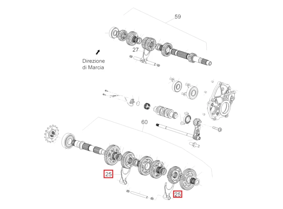 Forcella Cambio Aprilia RSV4 2A000558