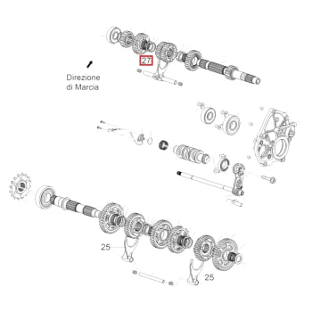 Forcella Cambio Aprilia TUONO V4 85252R