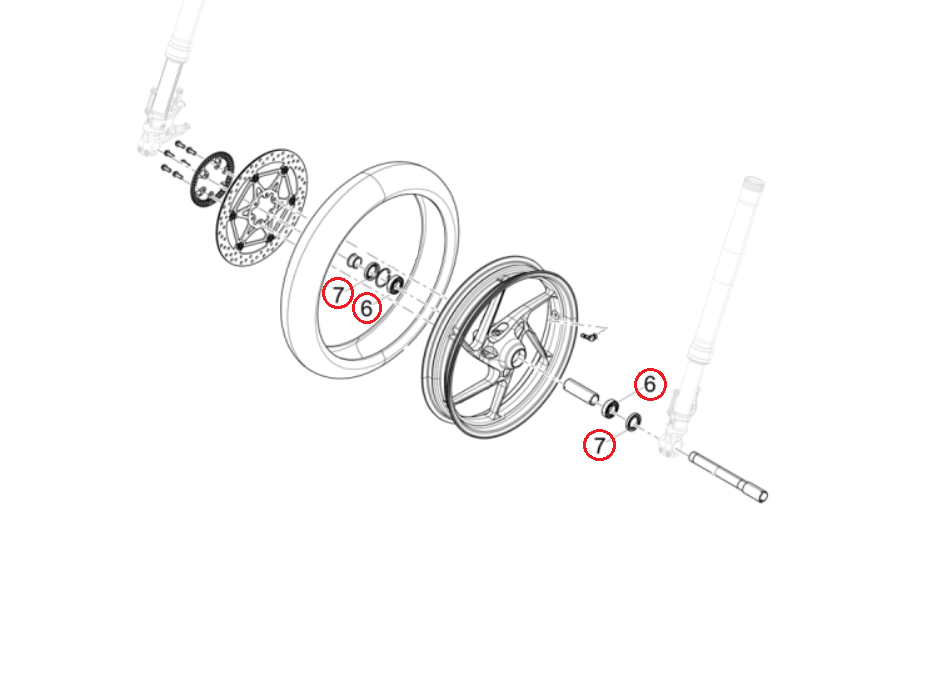 Front Wheel Bearing Kit RS457