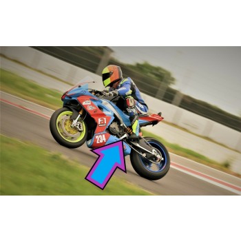 Gabro Racing rs660 Tuono 660 Rearset Brackets With Adjustable Swingarm Pivot Position
