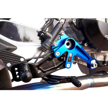 Gabro Racing rs660 Tuono 660 Rearset Brackets With Adjustable Swingarm Pivot Position
