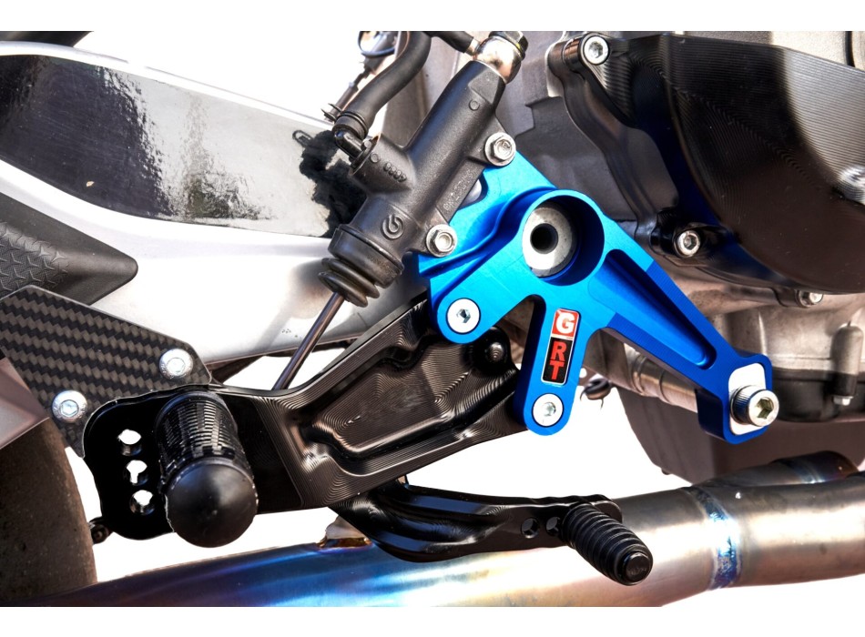 Gabro Racing rs660 Tuono 660 Rearset Brackets With Adjustable Swingarm Pivot Position