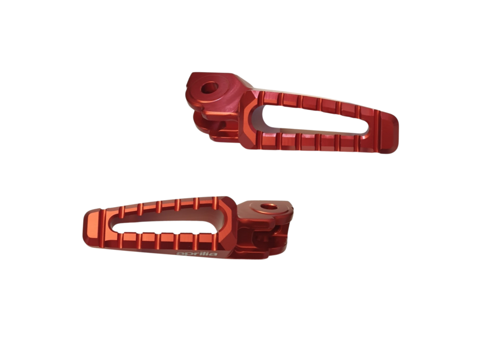 Genuine red Footpegs Aprilia for RS660 / TUONO – Part No. 2S002425