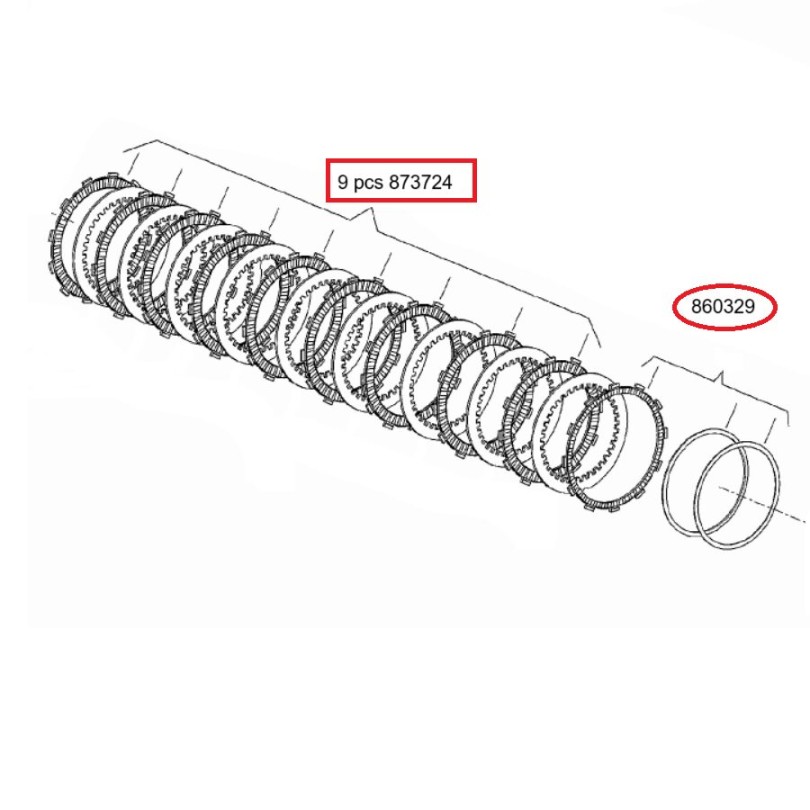 Kit Dischi Frizione Originale Dorsoduro 750 Shiver 750