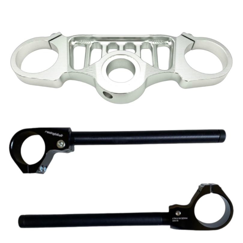Kit piastra di sterzo superiore racing con semimanubri Racingbike per RS660