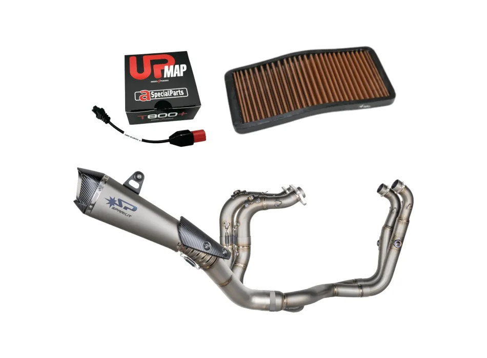 Kit Racing Stage 3 per RSV4 E5+ 2025 (USA 2026) – Scarico Spark Konix, Filtro Aria Sprint Filter e UpMap
