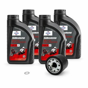 Kit Tagliando 4 Litri Rsv4 Tuono V4 Con Silkolene Pro4 Xp 10w50