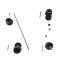 Protezione perni ruota Lightech neri WAPAP402NER per Rs660 - Tuono 660