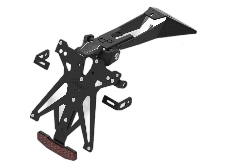 Lightech license plate holder Kit part no. KTARAP110A1 for Aprilia RS457