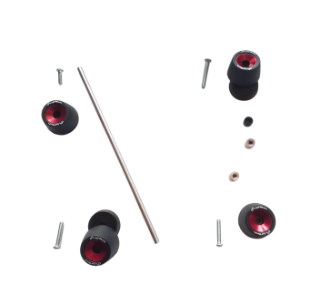 Lightech red front & rear axle sliders WAPAP402ROS for Rs660 – Tuono 660