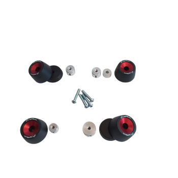 Lightech red wheel axle sliders WAPAP403 for Rsv4 and Tuono V4 from 2022