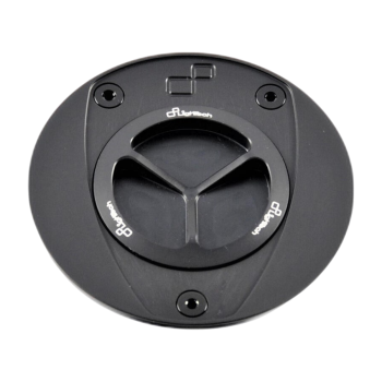 LighTech TFN214NER - Black Fuel Tank Cap with Screw Closure