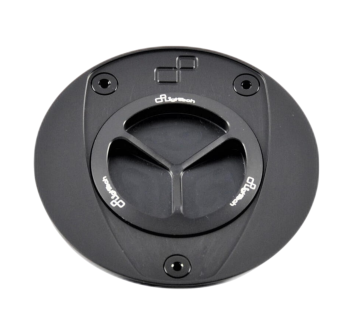 LighTech TFN214NER - Black Fuel Tank Cap with Screw Closure