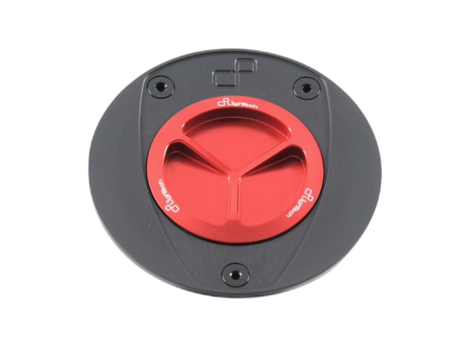 LighTech TFN214ROS - Red Fuel Tank Cap with Screw Closure