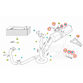Muffler Bracket Rsv - Tuono AP8134609