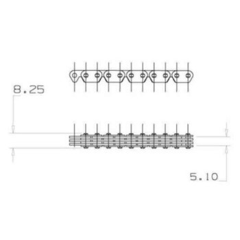 NARROW TIMING CHAIN art. 857097 for V4 2009-2013