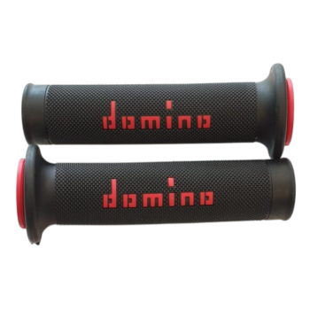 Pair Of Domino Black/Red Hand Grip