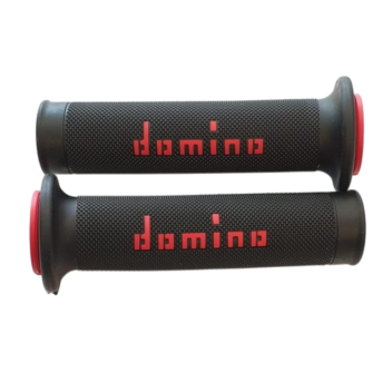 Pair Of Domino Black/Red Hand Grip